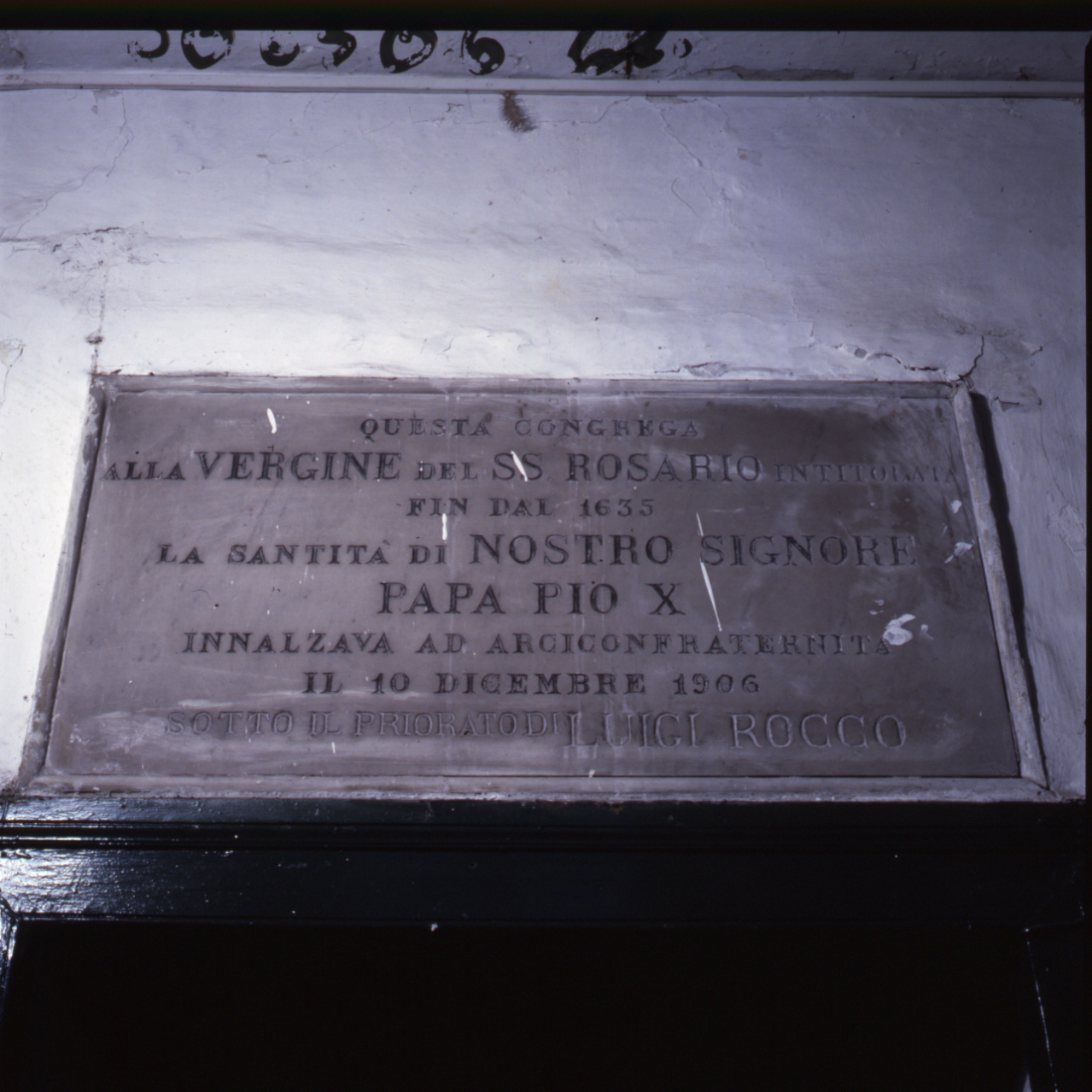 lapide commemorativa - bottega napoletana (sec. XX)