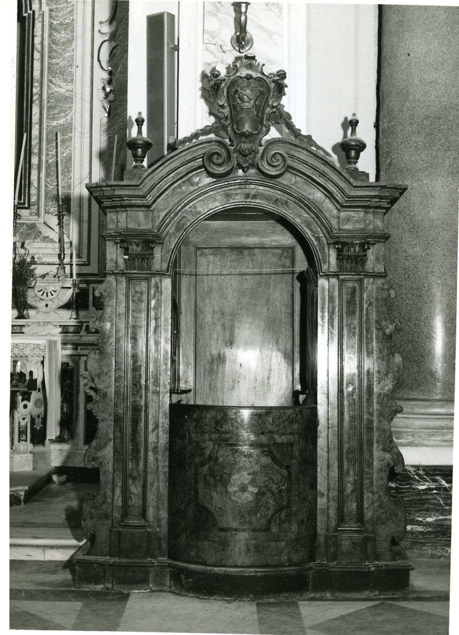 confessionale, serie - bottega napoletana (metà sec. XVIII)
