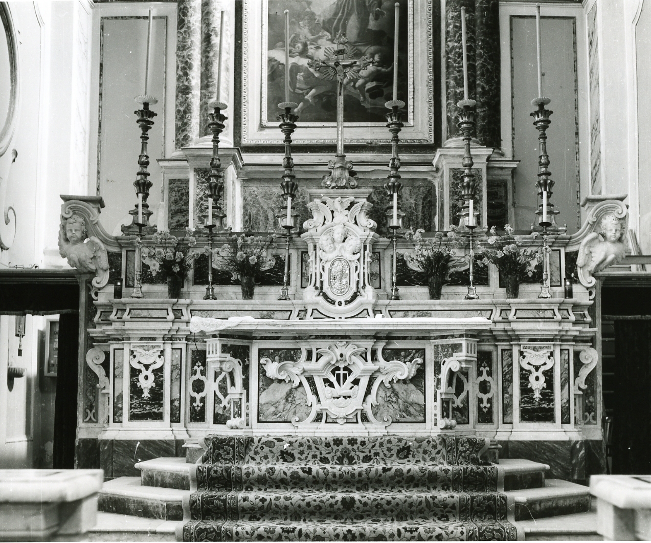 altare maggiore - bottega napoletana (prima metà sec. XVIII)