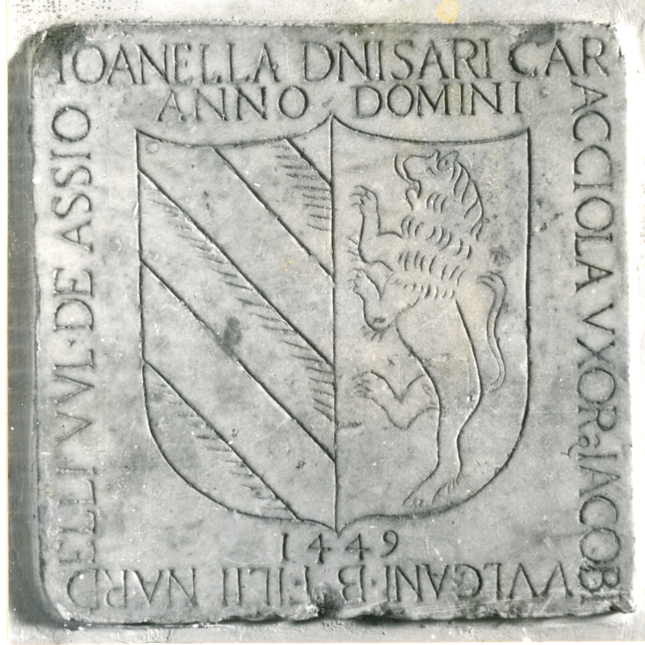 lapide celebrativa - bottega napoletana (sec. XV)