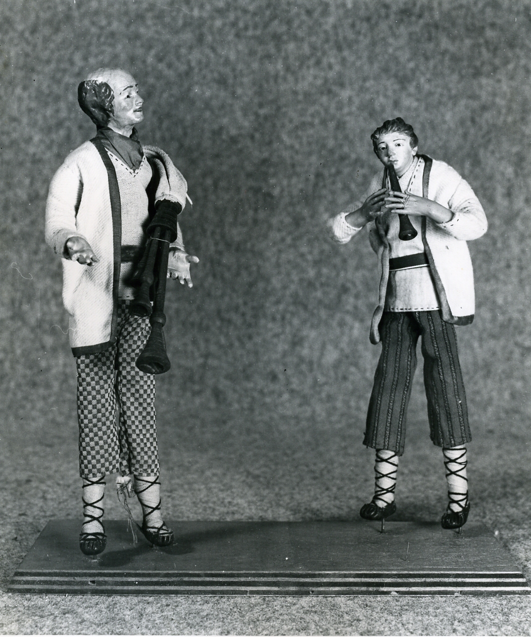 figura maschile (statuetta di presepio) - bottega napoletana (fine sec. XIX)