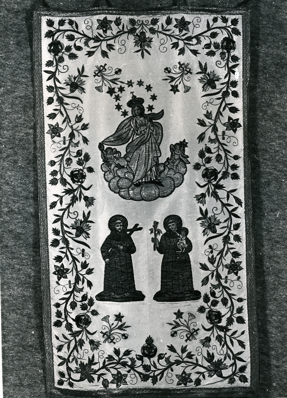 stendardo processionale - manifattura napoletana (seconda metà sec. XVIII)