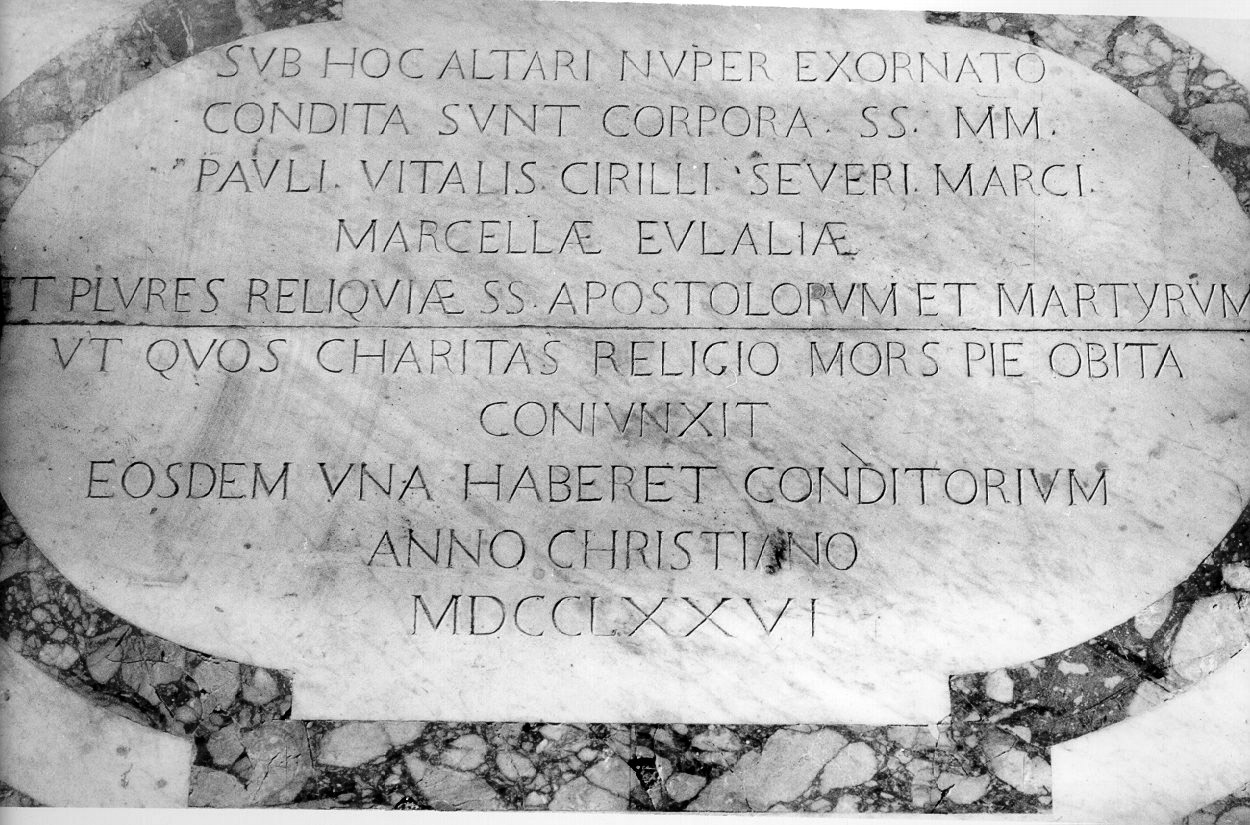 lapide commemorativa - bottega napoletana (sec. XVIII)