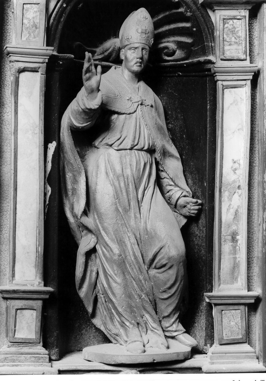 San Marco Evangelista (statuetta) di Maitener Raphael (secondo quarto sec. XVII)