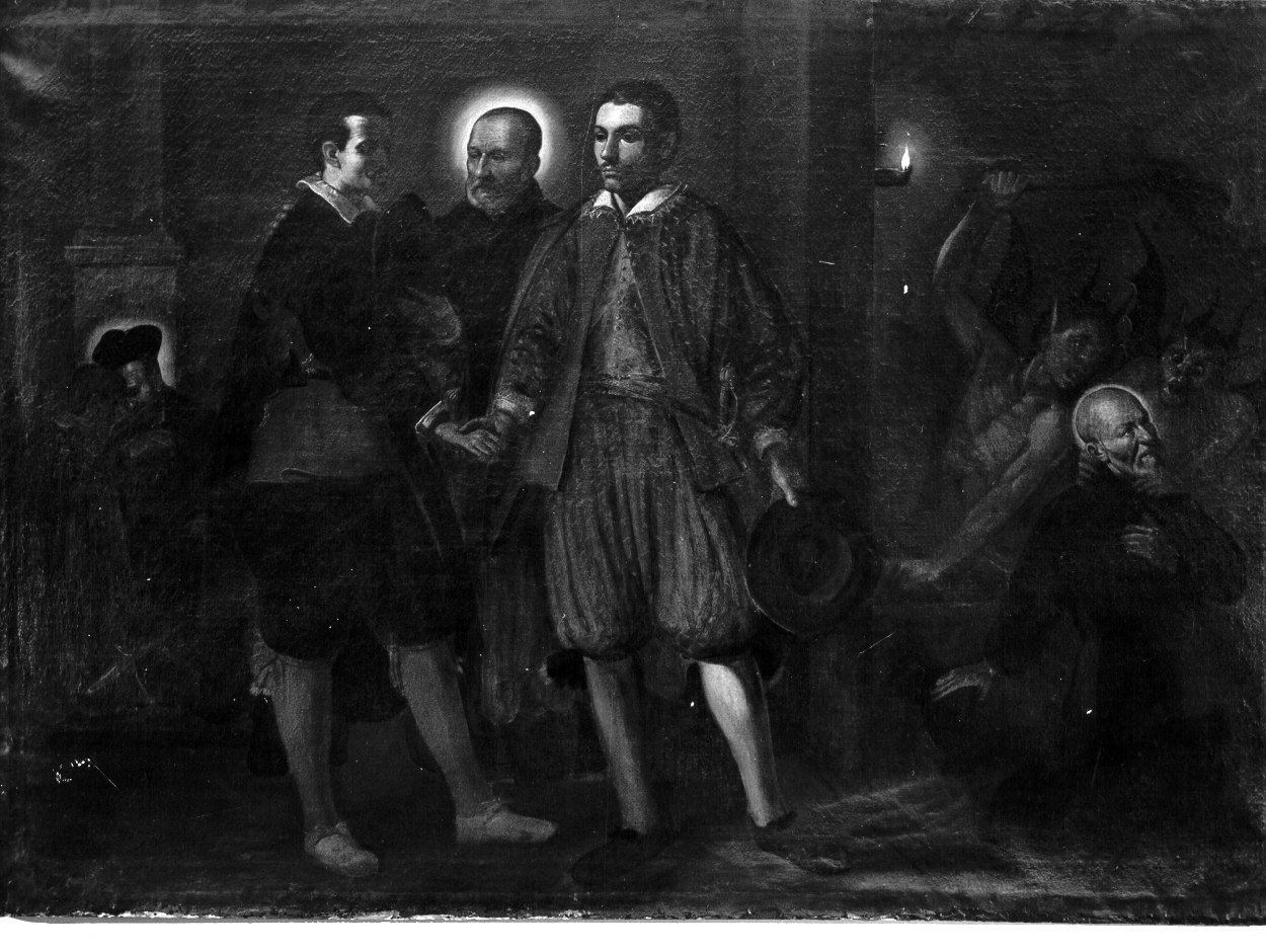 episodi della vita di Sant'Andrea d'Avellino (dipinto, serie) - ambito napoletano (metà sec. XVII)