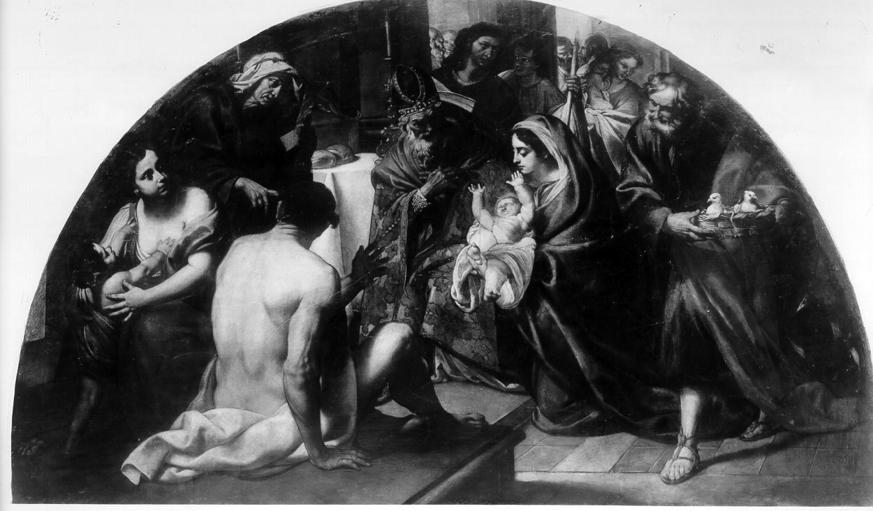 presentazione di Gesù al tempio (dipinto) di De Rosa Francesco (sec. XVII)