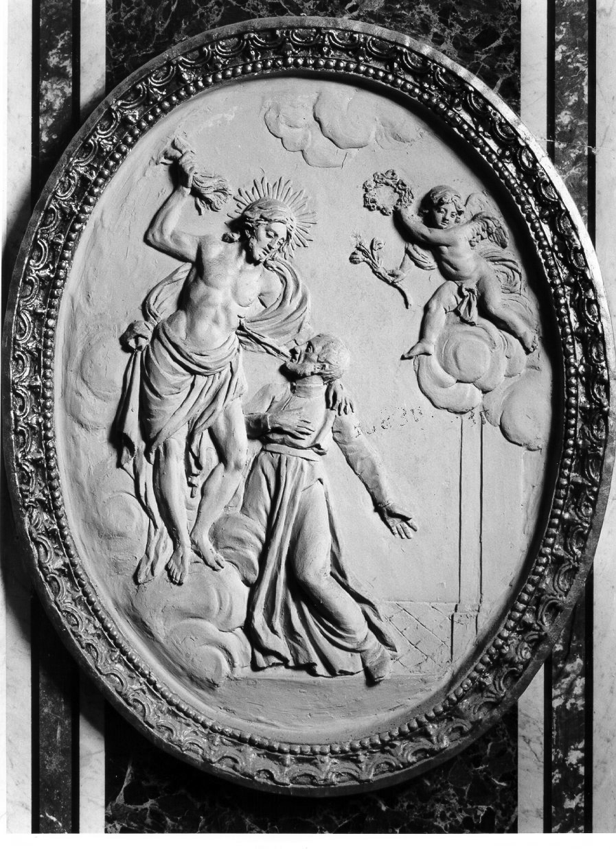 estasi di San Gaetano da Thiene (rilievo) di Viva Angelo (sec. XIX)