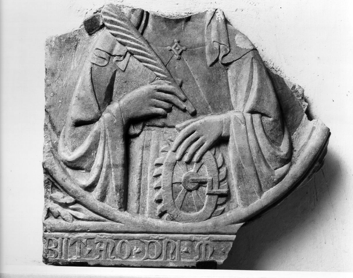 Santa Caterina d'Alessandria (rilievo, frammento) - bottega napoletana (prima metà sec. XIV)