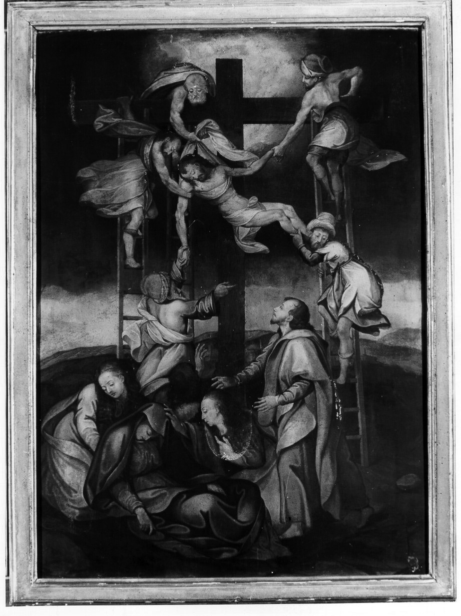 deposizione di Cristo dalla croce (dipinto) di Ricciarelli Daniele detto Daniele da Volterra (metà sec. XVII)