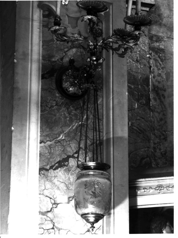 candeliere da parete, serie - bottega napoletana (fine sec. XIX)