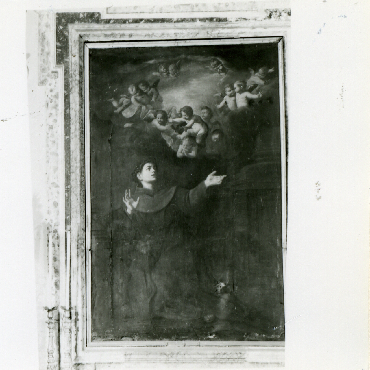 Sant'Antonio da Padova con il bambino (dipinto) - ambito napoletano (fine sec. XVII)