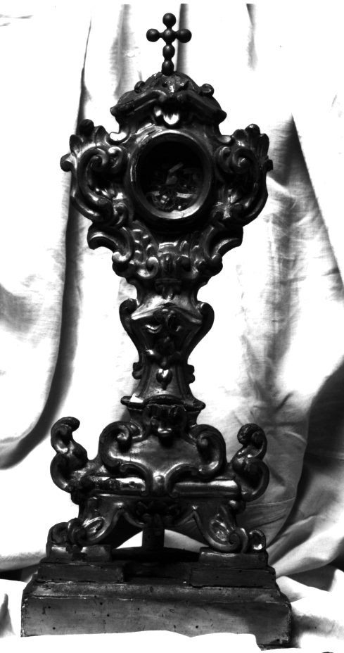 reliquiario - a ostensorio, serie - bottega napoletana (prima metà sec. XVIII)