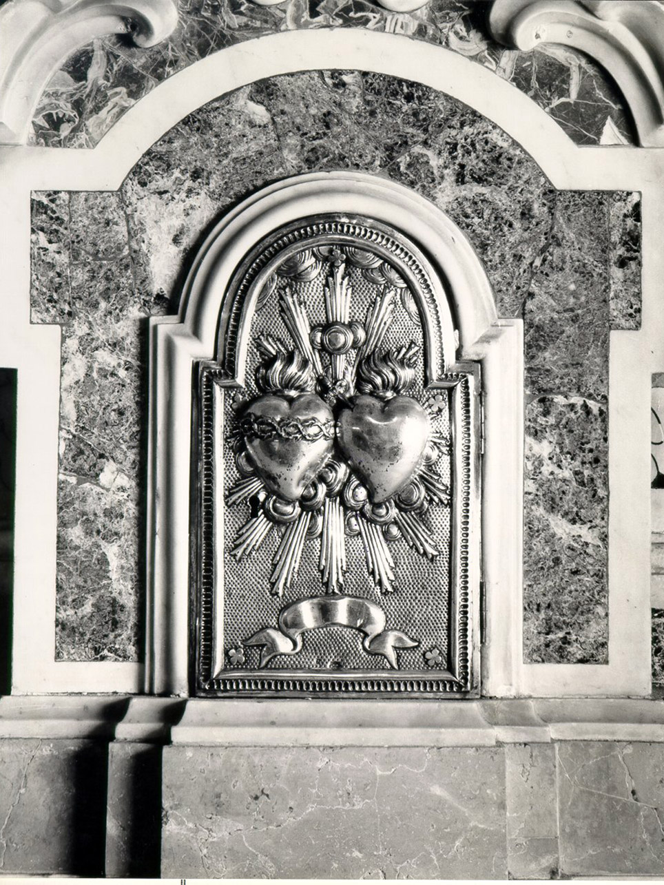 SPORTELLO DI TABERNACOLO, ELEMENTO D'INSIEME - bottega argentiera napoletana (Seconda metà sec. XIX)