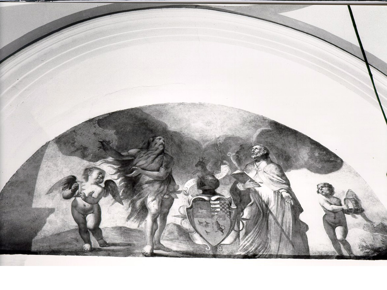 SANT'ONOFRIO E SAN LUDOVICO DA TOLOSA (DIPINTO, ELEMENTO D'INSIEME) di  (ATTR) (Metà sec. XVII)