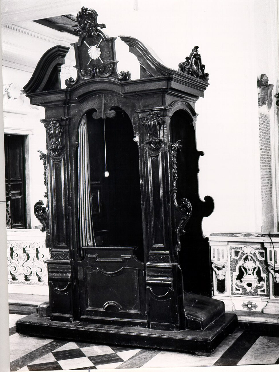 CONFESSIONALE, SERIE - manifattura napoletana (Seconda metà sec. XVIII)