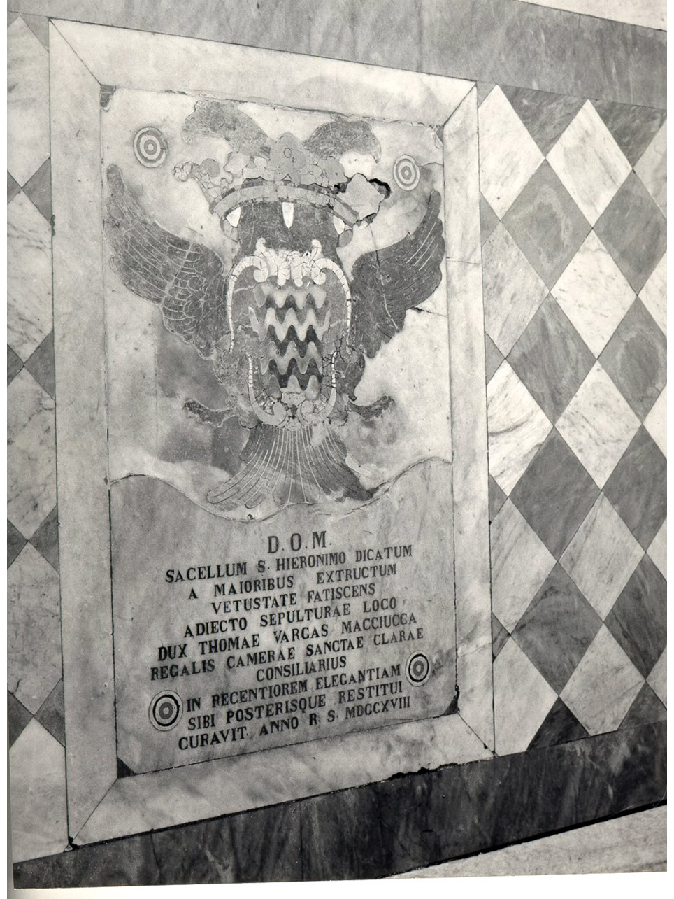 lapide - sepolcrale (PRIMO QUARTO sec. XVIII)