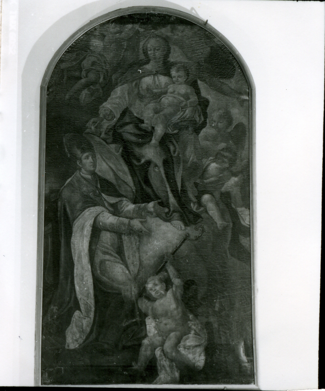 Madonna con Bambino (dipinto) di Parzi Joseph (metà sec. XVIII)