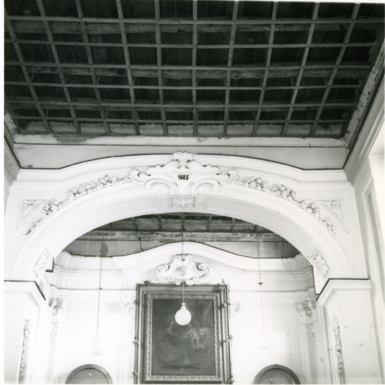 motivi decorativi floreali (decorazione plastica) - bottega campana (sec. XIX)