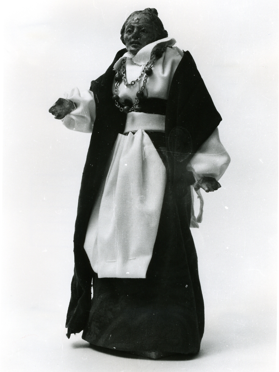 statuetta di presepio, serie - bottega campana (fine sec. XVIII)