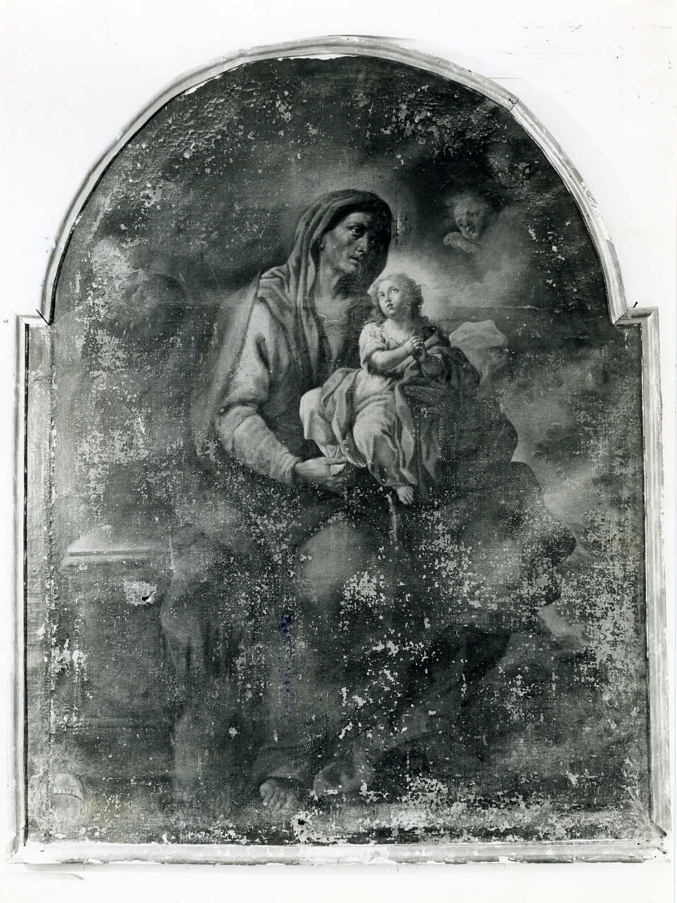 Maria Vergine bambina e Sant'Anna (dipinto) di Tomajoli Giuseppe (prima metà sec. XVIII)