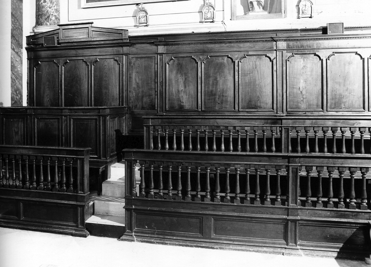 stalli del coro - bottega campana (fine sec. XIX)