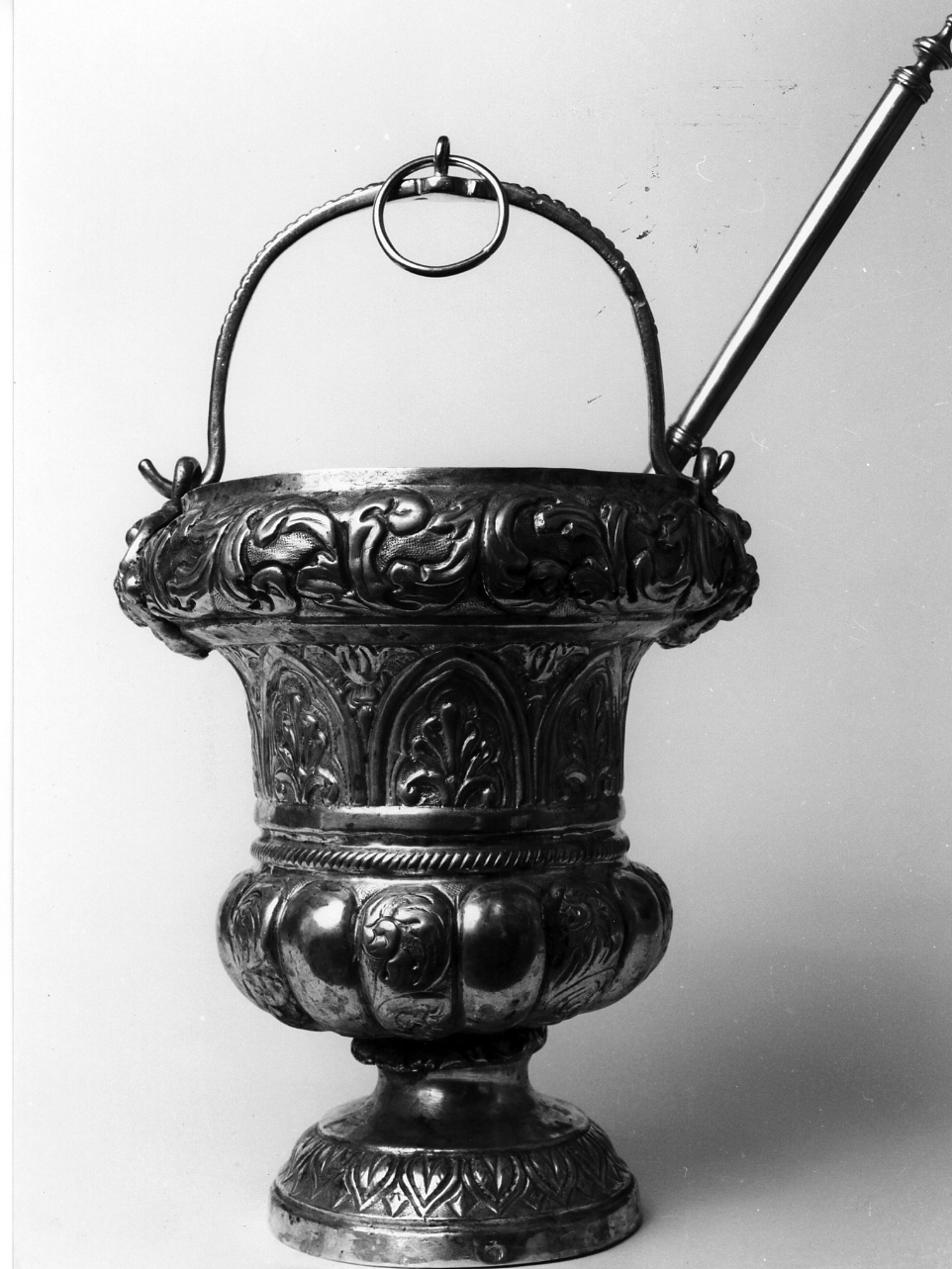 secchiello per l'acqua benedetta - bottega napoletana (prima metà sec. XIX)