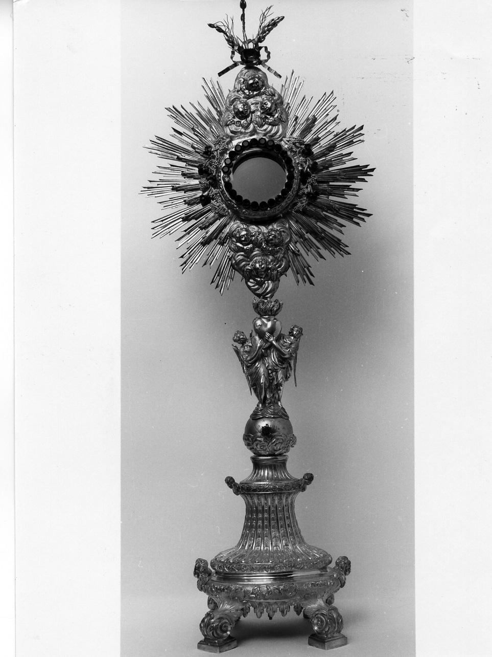 ostensorio - a raggiera - bottega napoletana (sec. XIX)