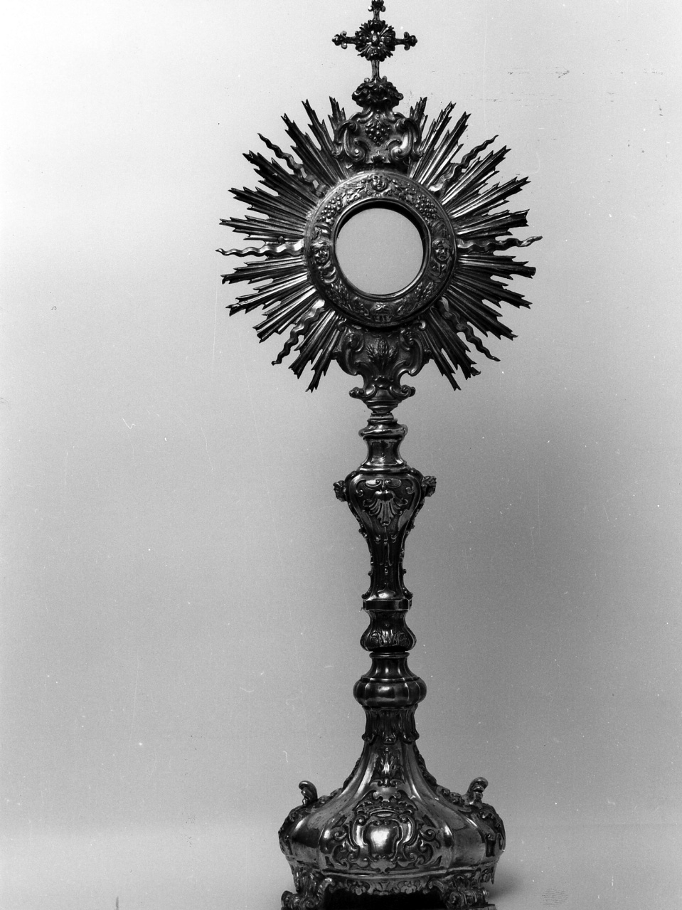 ostensorio - a raggiera - bottega napoletana (sec. XIX)