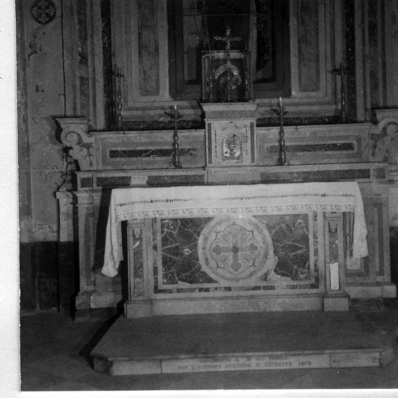 sportello di tabernacolo - bottega napoletana (seconda metà sec. XIX)