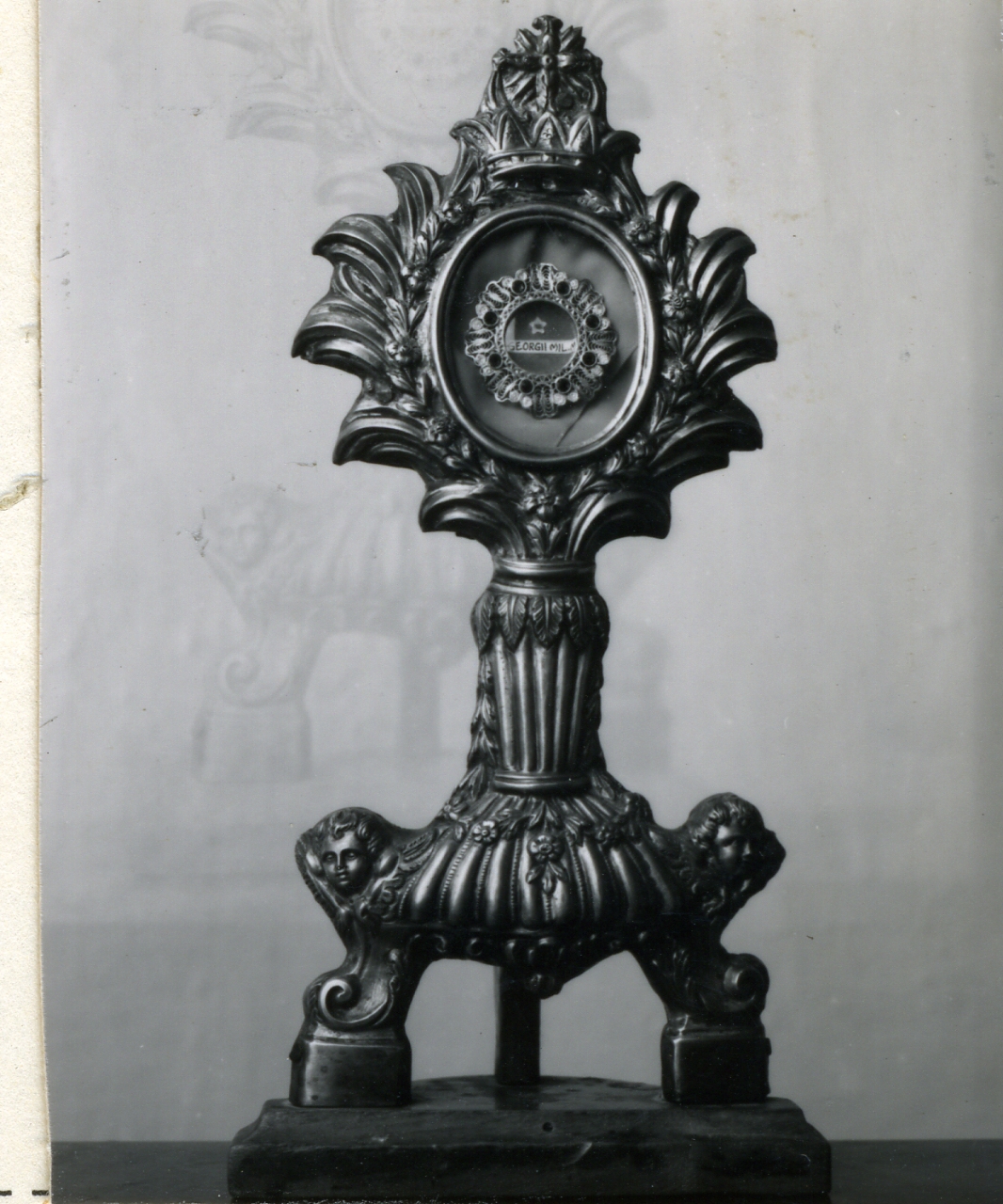reliquiario - a ostensorio di Russo Gennaro (metà sec. XIX)