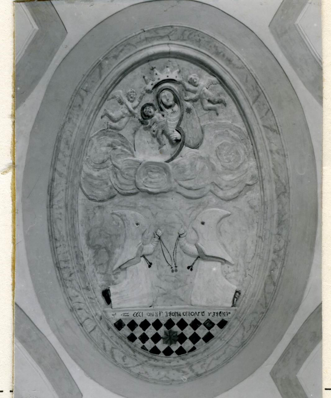 incoronazione di Maria Vergine (rilievo) - bottega campana (sec. XVIII)