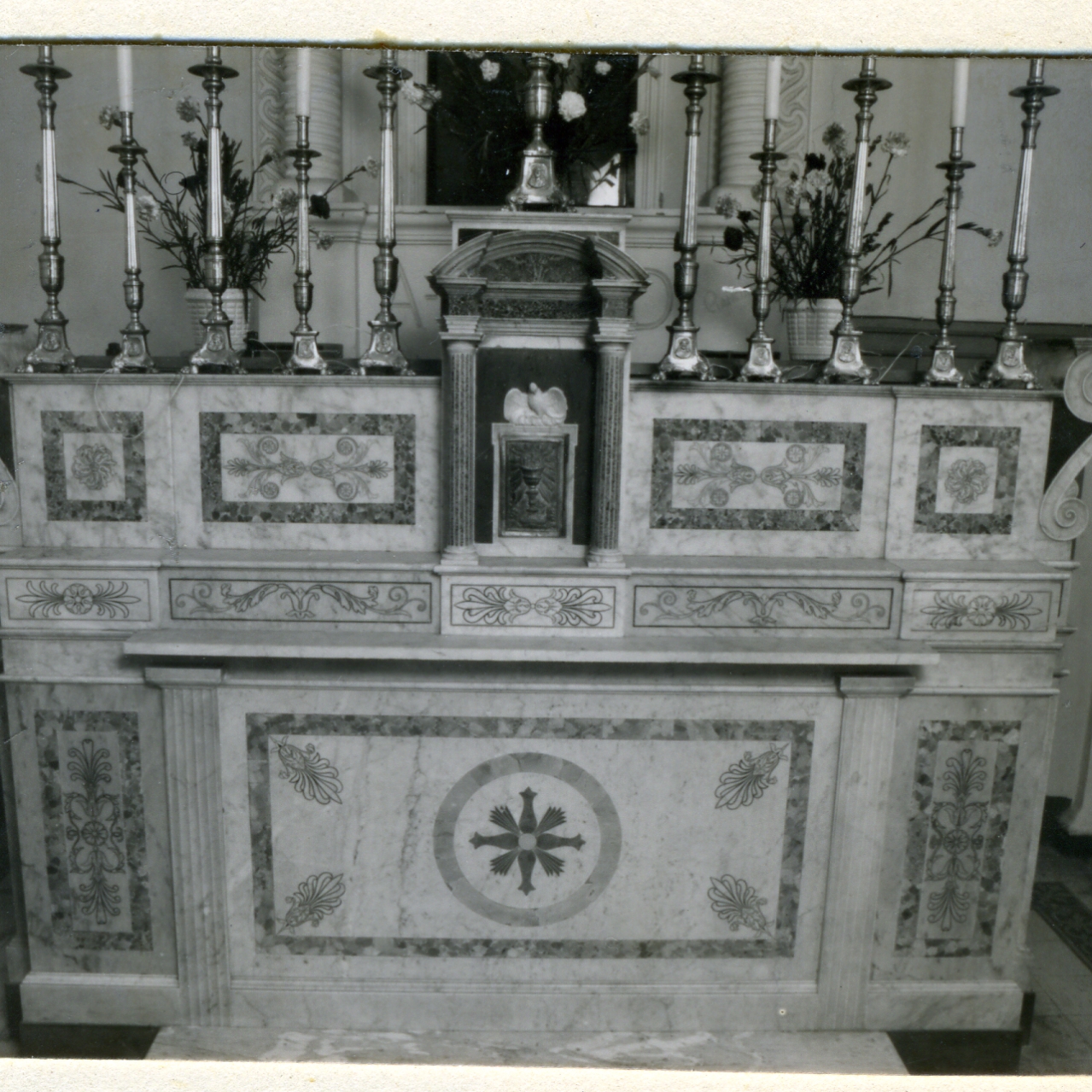 altare maggiore - bottega campana (seconda metà sec. XIX)
