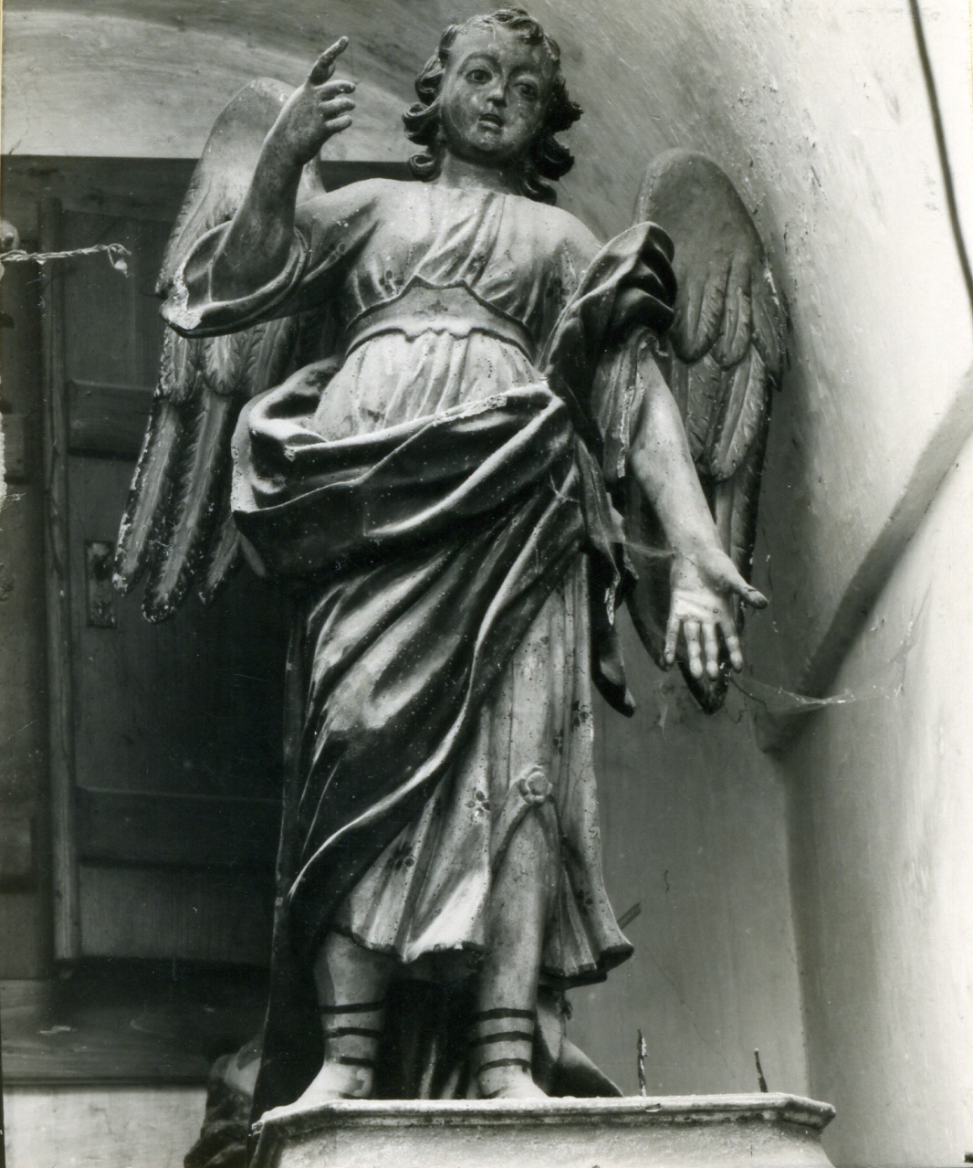 angelo custode (statua) - bottega campana (prima metà sec. XVIII)