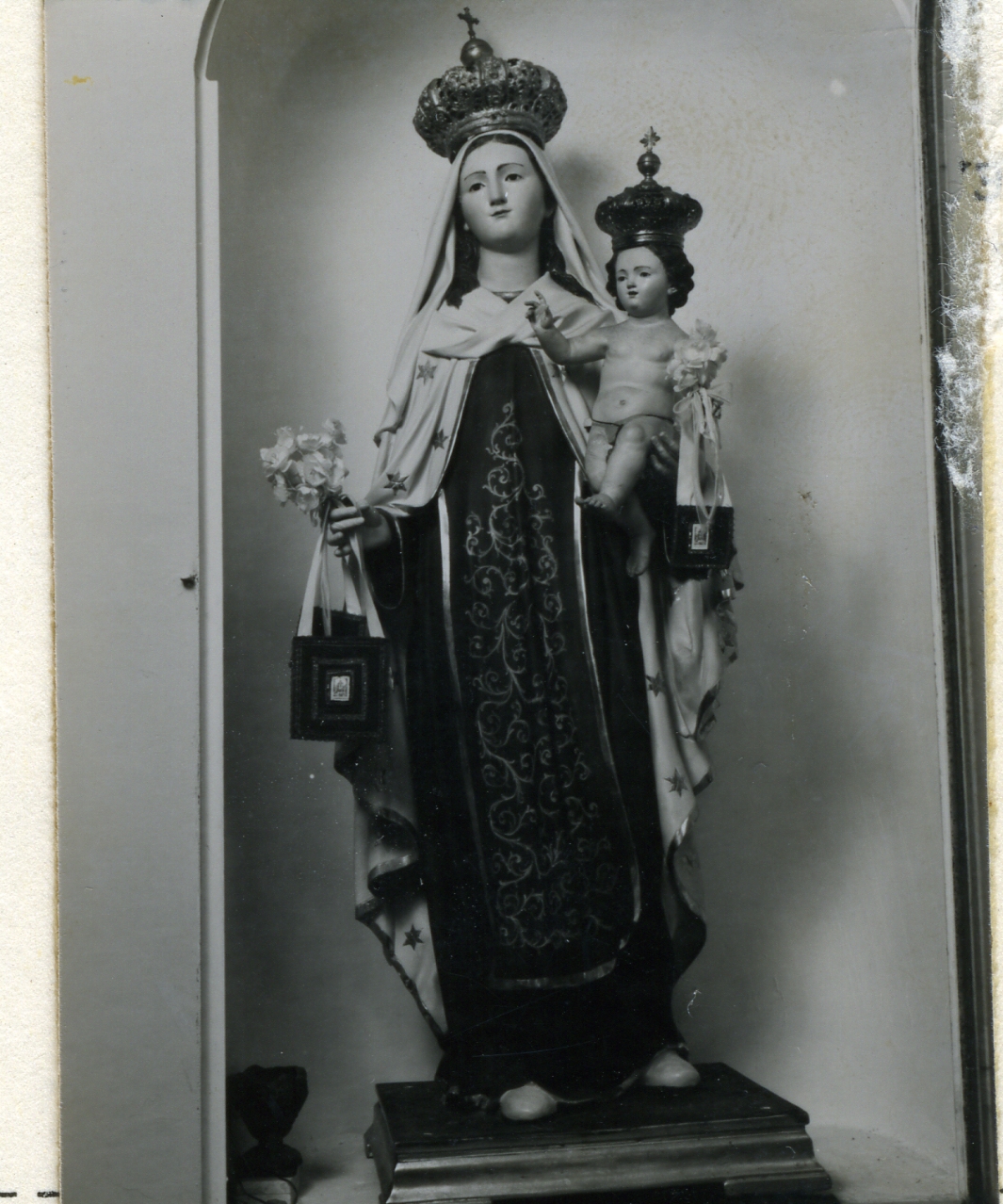 Madonna del Carmelo (statua) - bottega campana (seconda metà sec. XIX)