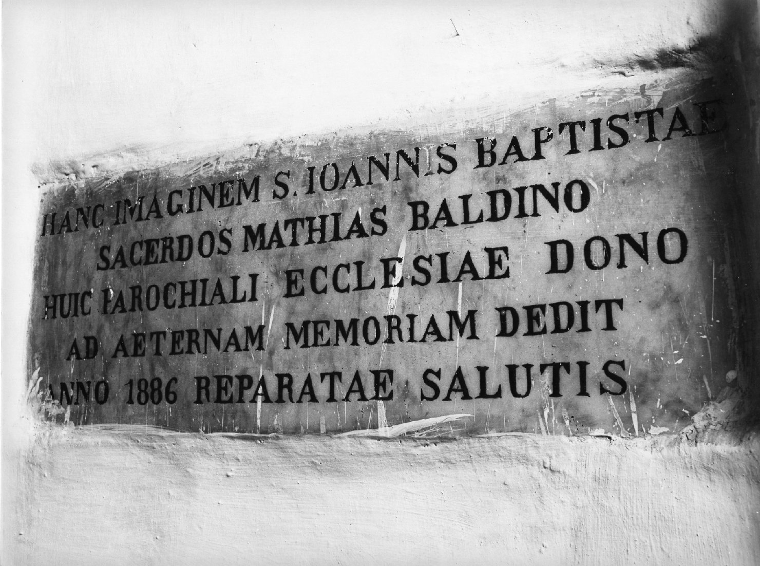 lapide documentaria - bottega campana (sec. XIX)