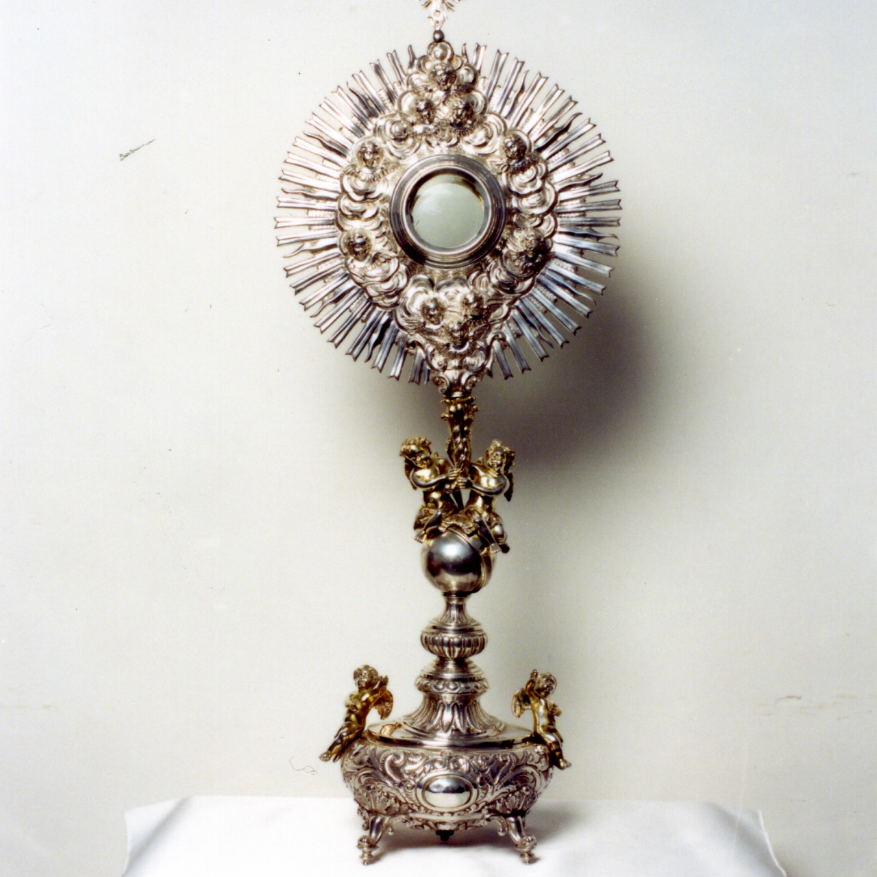 ostensorio - a raggiera - bottega napoletana (seconda metà sec. XIX)