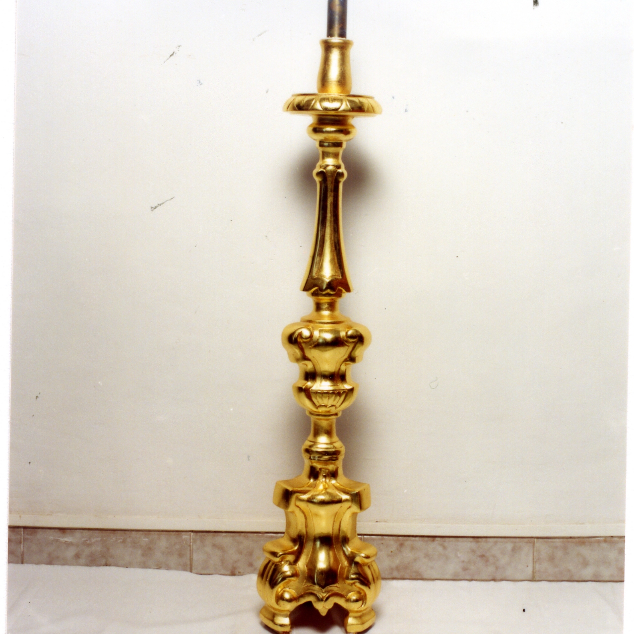 candeliere d'altare - bottega napoletana (metà sec. XVIII)