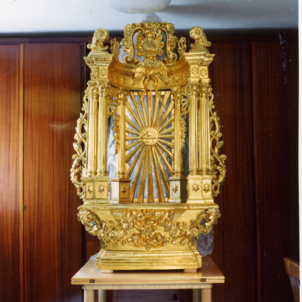 tronetto per esposizione eucaristica - bottega napoletana (metà sec. XIX)