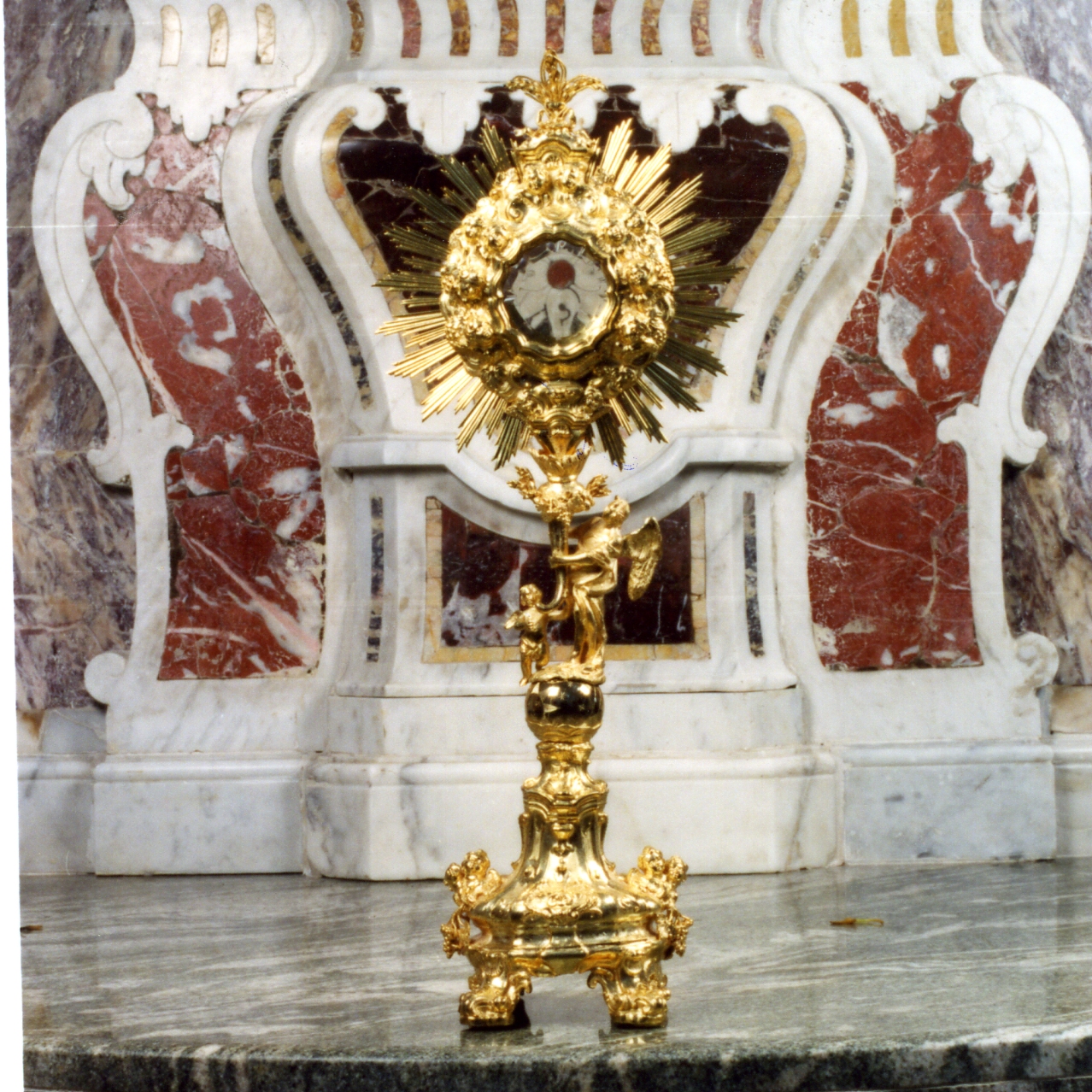 ostensorio - a raggiera - bottega napoletana (fine sec. XVIII)