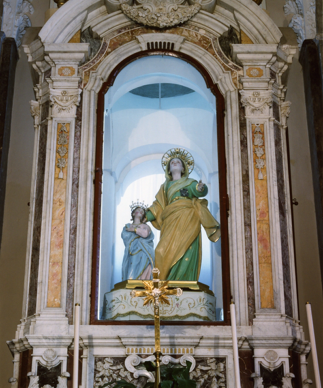 Maria Vergine bambina e Sant'Anna (gruppo scultoreo) - bottega napoletana (inizio sec. XX)