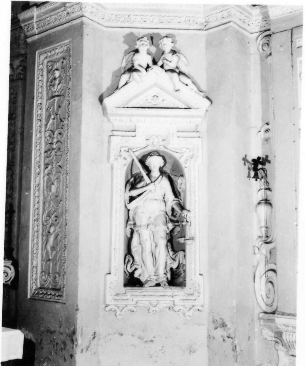 mostra di nicchia, serie - bottega napoletana (prima metà sec. XVIII)