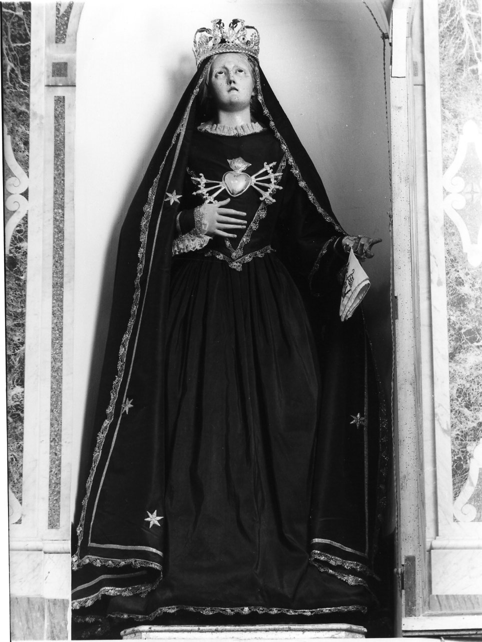 Madonna Addolorata (statua) - bottega napoletana (seconda metà sec. XVIII)