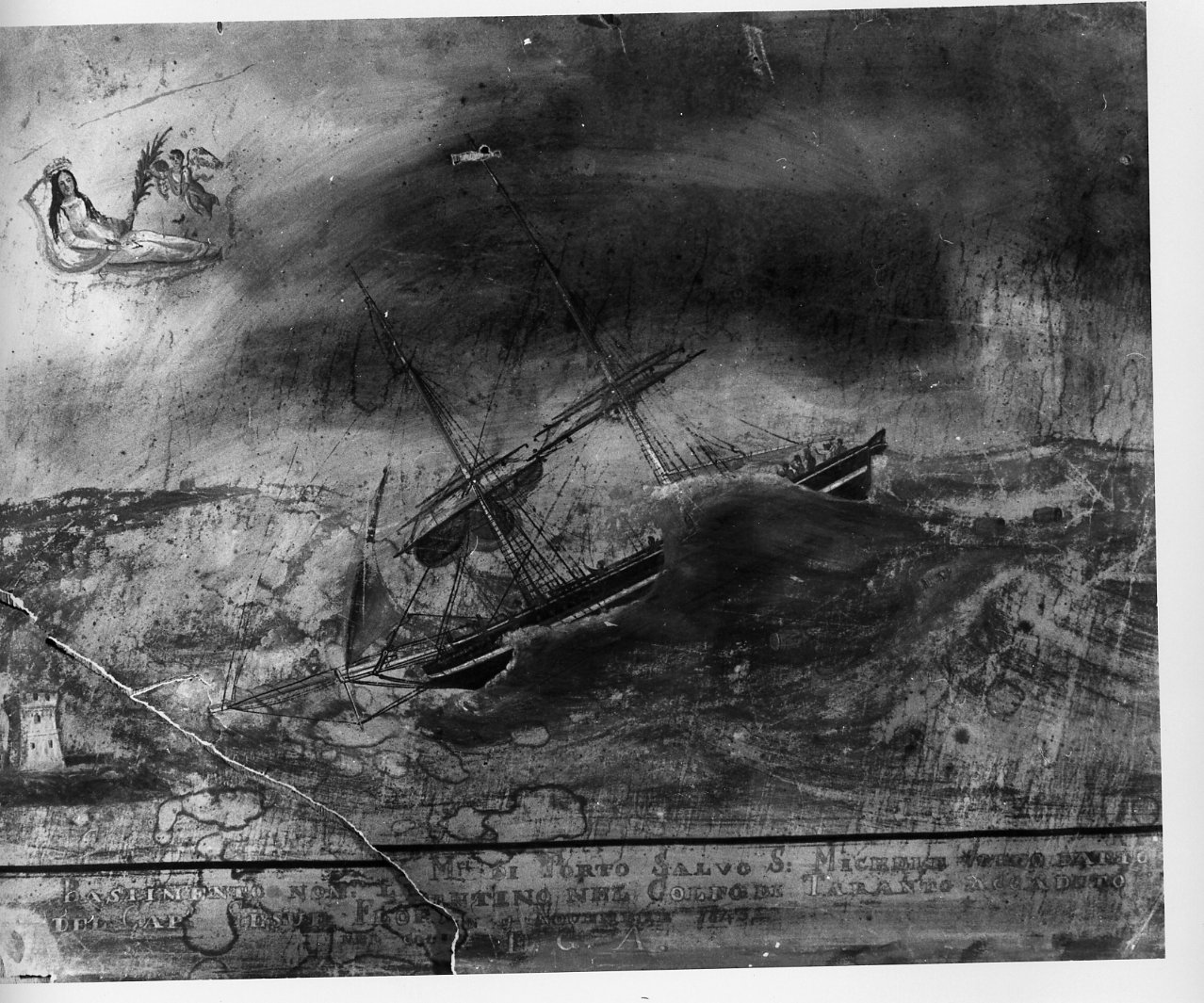 miracolo di Santa Filomena (disegno) - ambito napoletano (sec. XIX)