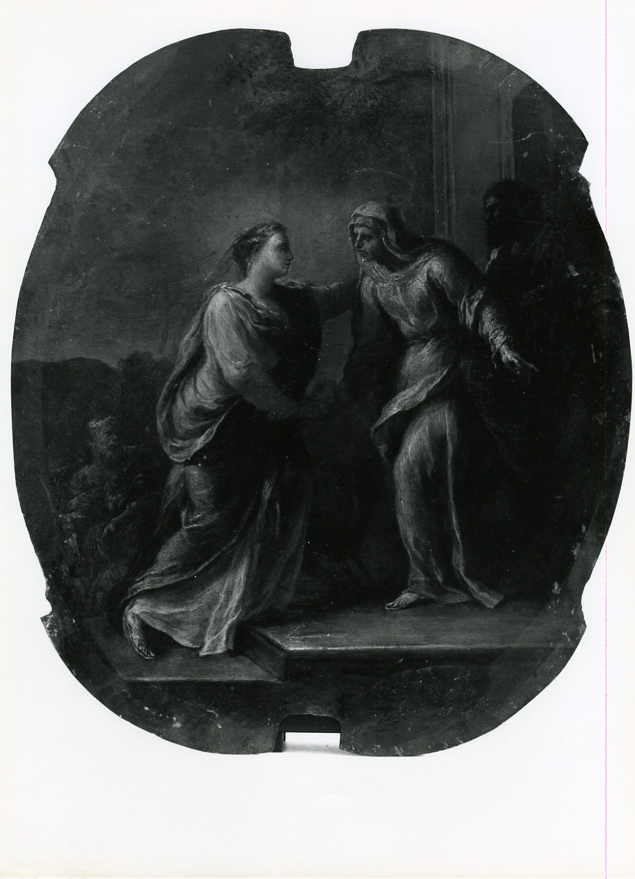 visitazione (dipinto) di Del Po Giacomo (sec. XVIII)