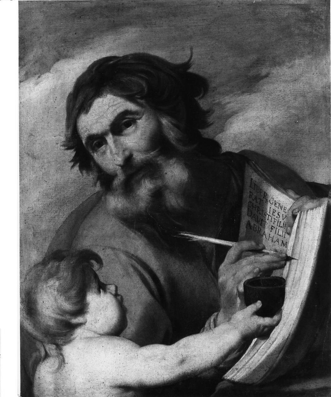 San Matteo e l'angelo (dipinto) di De Rosa Francesco (sec. XVII)