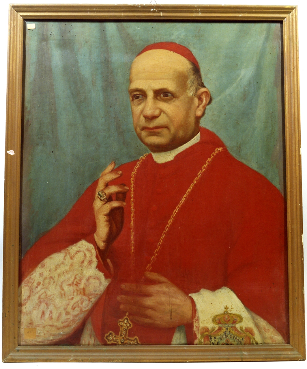 ritratto di cardinale (dipinto) - ambito napoletano (primo quarto sec. XX)