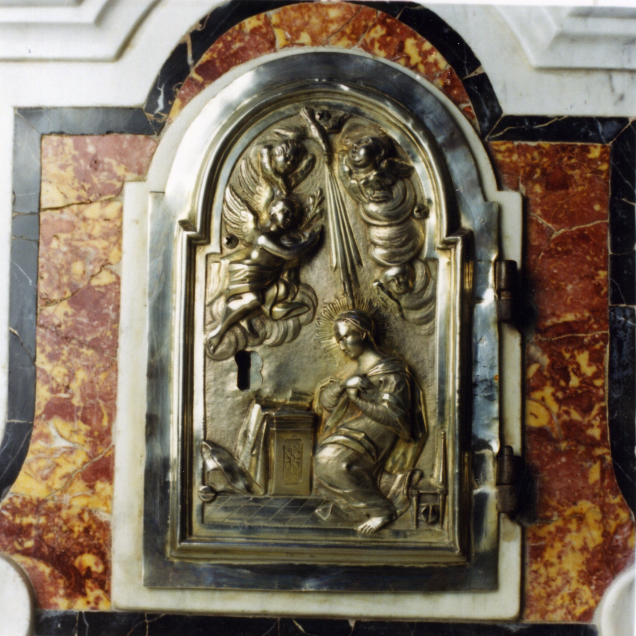 Annunciazione (sportello di tabernacolo, elemento d'insieme) - bottega napoletana (seconda metà sec. XVIII)