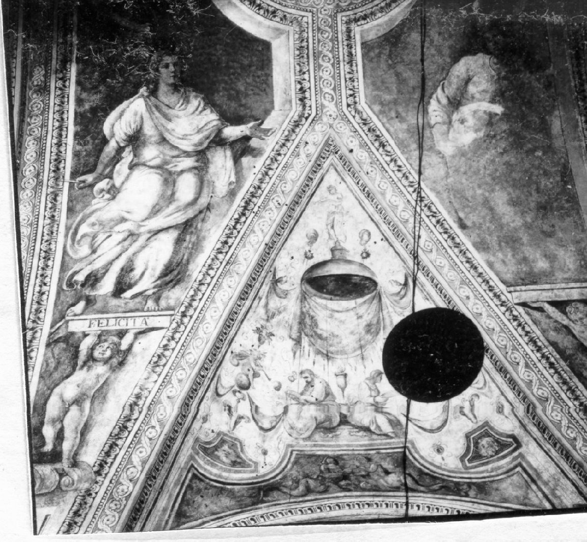 figure allegoriche (dipinto, elemento d'insieme) di Rodriguez Luigi (e aiuti) (primo quarto sec. XVII)