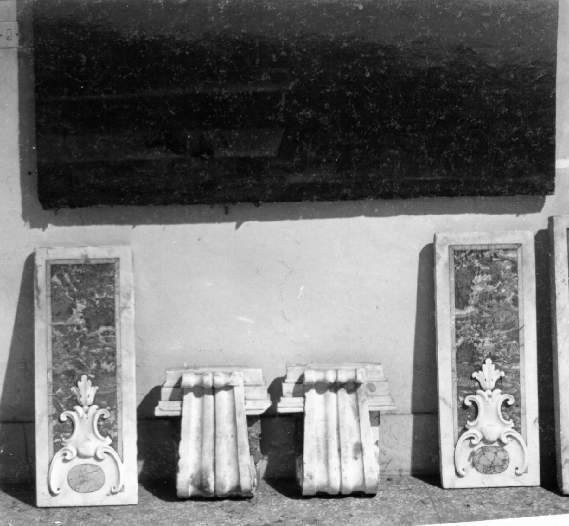 altare, frammento - bottega napoletana (seconda metà sec. XVII)