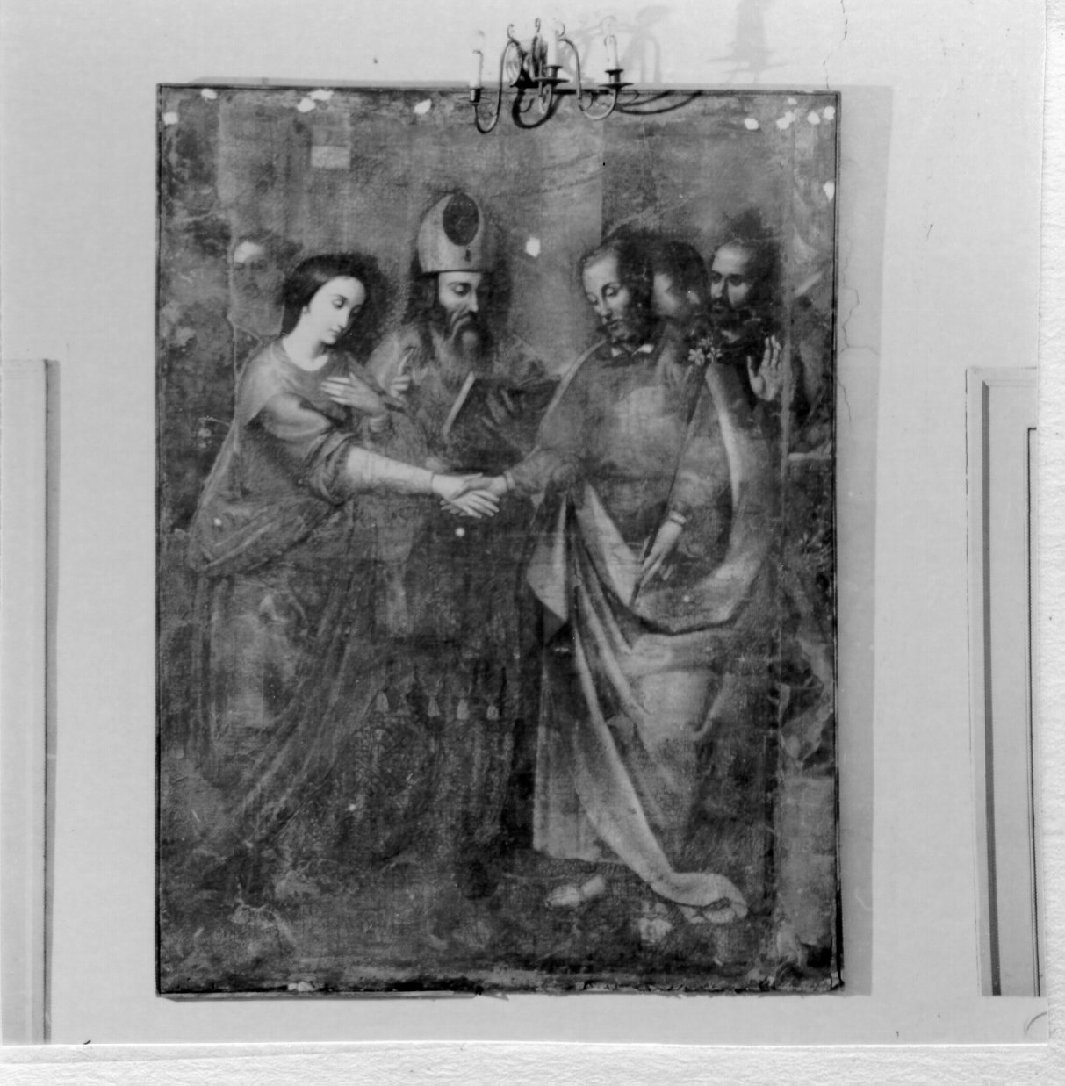 Sposalizio di Maria Vergine (dipinto) - ambito napoletano (metà sec. XVI)